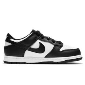 Nike Kids Black and White Low-Top Sneakers